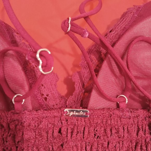 Victoria's Secret Pink burgundy bralette size M - Picture 5 of 8